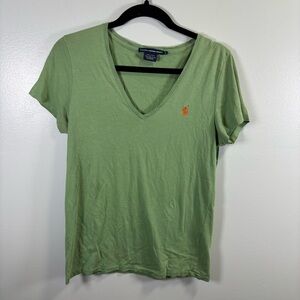 Ralph Lauren Light Green V-Neck Tee